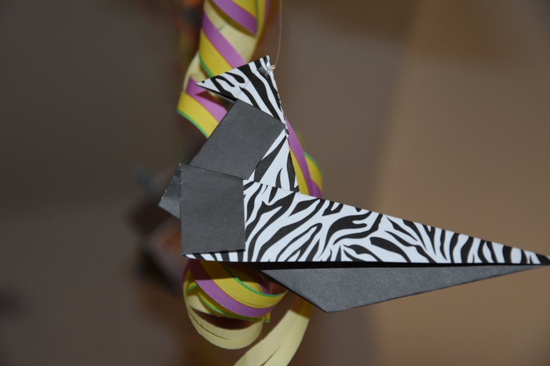  Origami Zebra Vogel